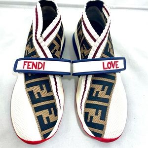 AUTHENTIC VERY NICE FENDI WOMEN SOCK SNEAKER 38